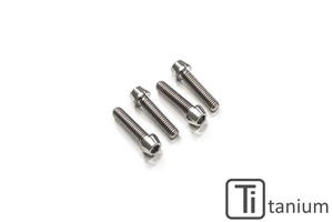 Kit viti serraggio piede forcella M6x25 (4 pz) - Titanio CNC Racing
