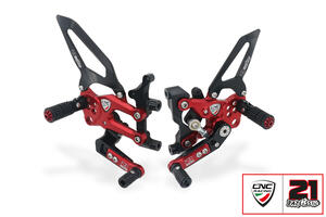 Pedane regolabili Ducati Panigale - Troy Bayliss Limited Edition CNC Racing