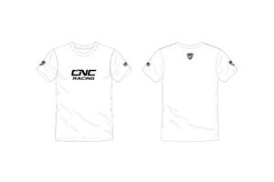 T-shirt bianca CNC Racing CNC Racing