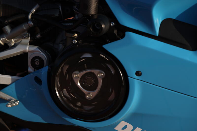 Carter trasparente per frizioni a olio Ducati Panigale V4