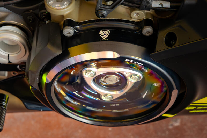 Carter trasparente per frizioni ad olio Ducati Panigale V4 BICOLOR