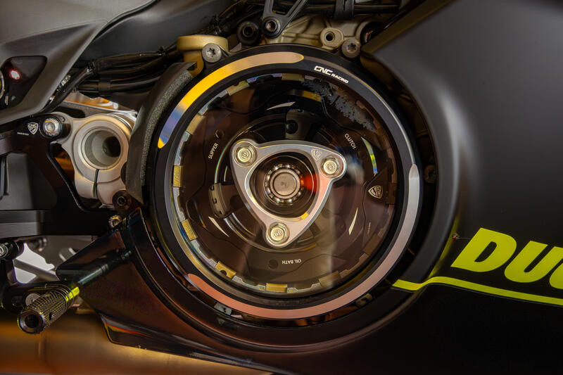 Carter trasparente per frizioni ad olio Ducati Panigale V4 BICOLOR