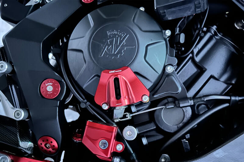 Clutch cover guard for MV Agusta