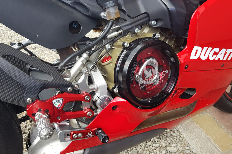 Carter trasparente con inserti in carbonio per frizioni ad olio Ducati Panigale - Pramac Racing Limited Edition