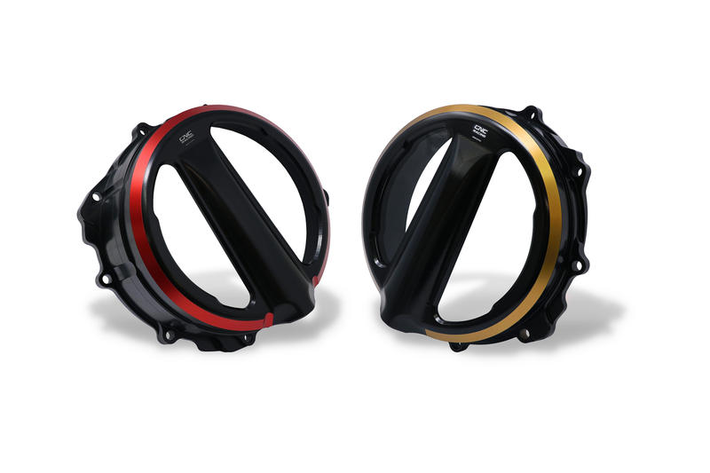 Carter frizione trasparente MV Agusta con comando a filo - Edizione Bicolore