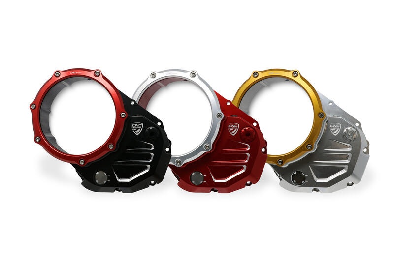 Clear cover oil bath clutch Ducati - Bicolor Edition