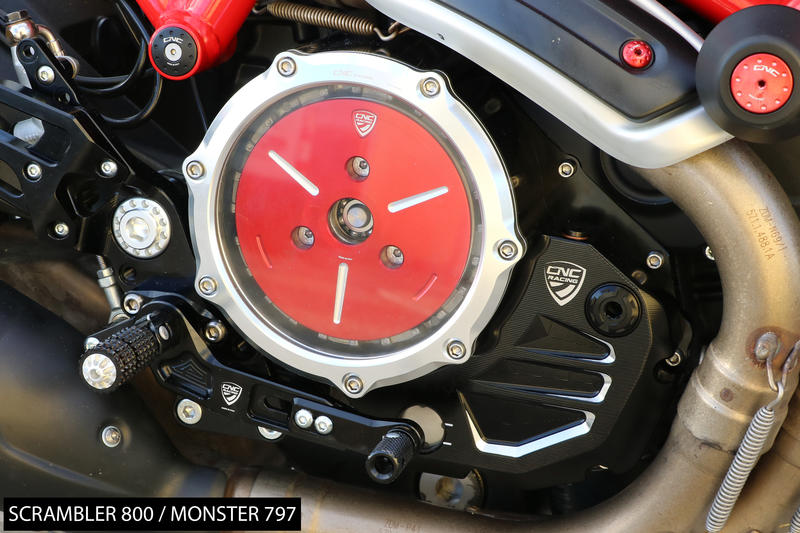 Carter frizione trasparente Ducati - Kit montaggio completo