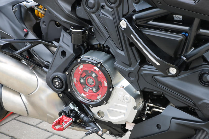 Carter trasparente per frizioni ad olio Ducati BICOLOR