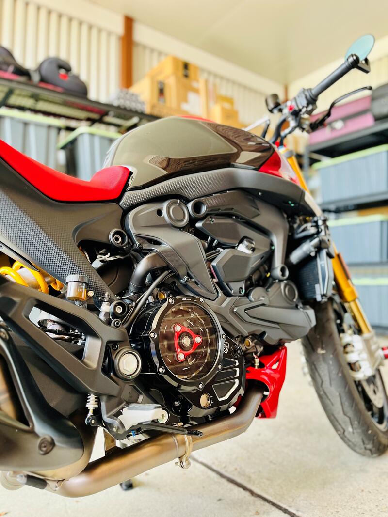 Carter trasparente per frizioni ad olio Ducati BICOLOR