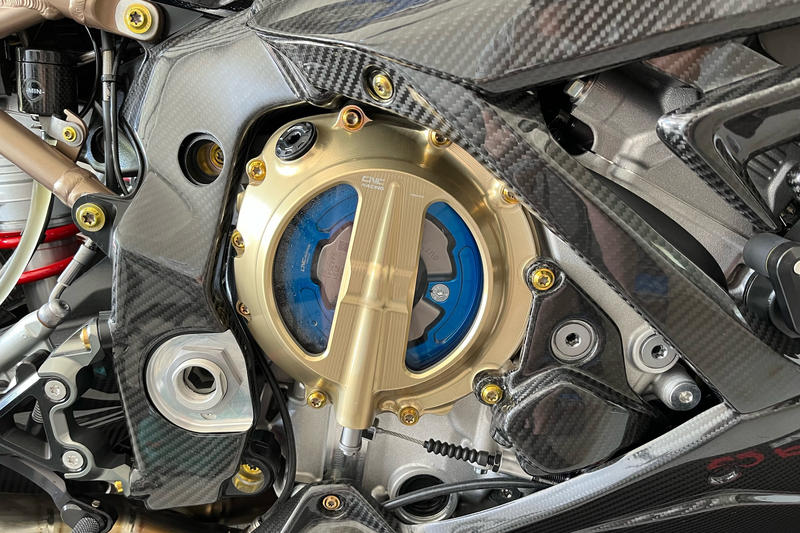 Clear clutch cover BMW - cable control