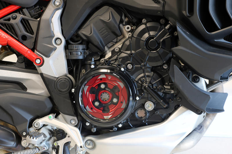 Clear oil bath clutch cover Ducati Multistrada V4 and Diavel V4