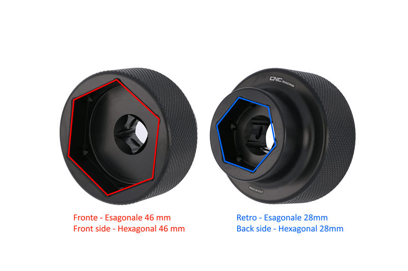 Chiave multipla dadi ruota anteriore/posteriore Ducati