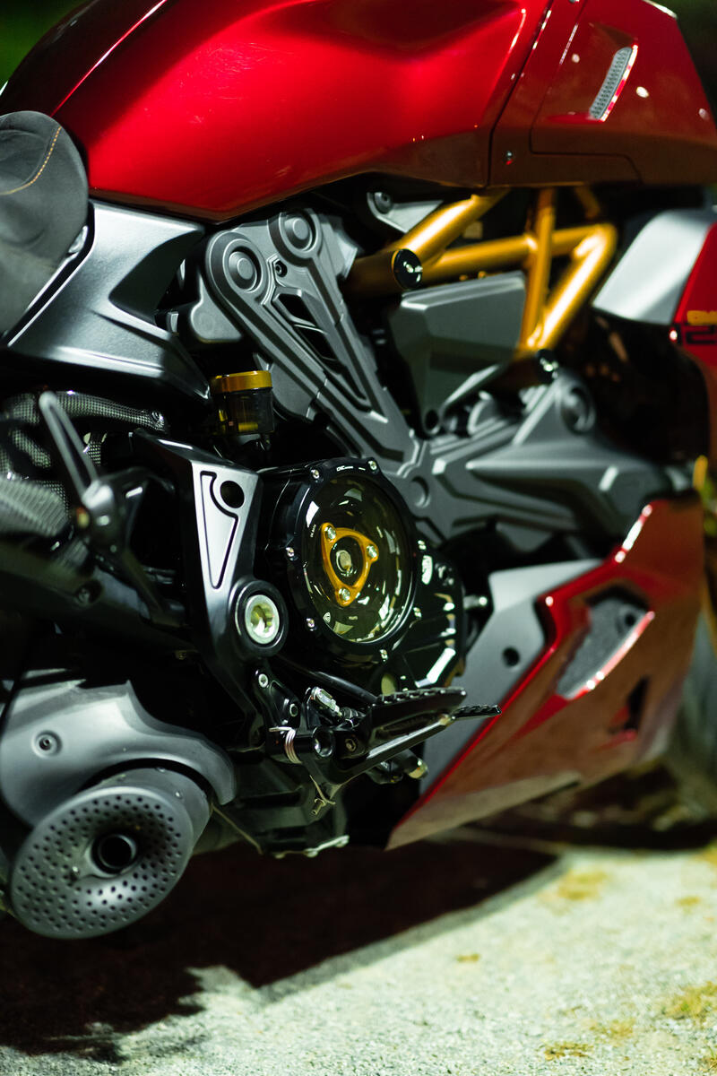 Carter trasparente per frizioni a olio Ducati