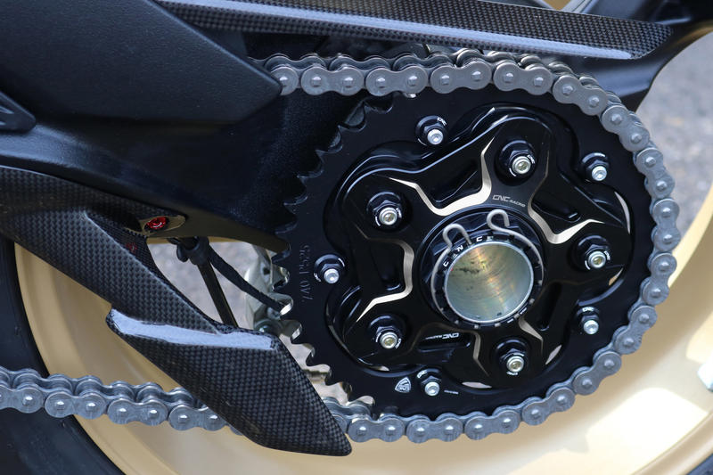 Flangia portacorona 5 fori MV Agusta - Bicolor