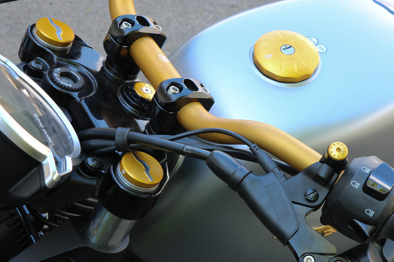 Steering stem top plate nut Moto Guzzi