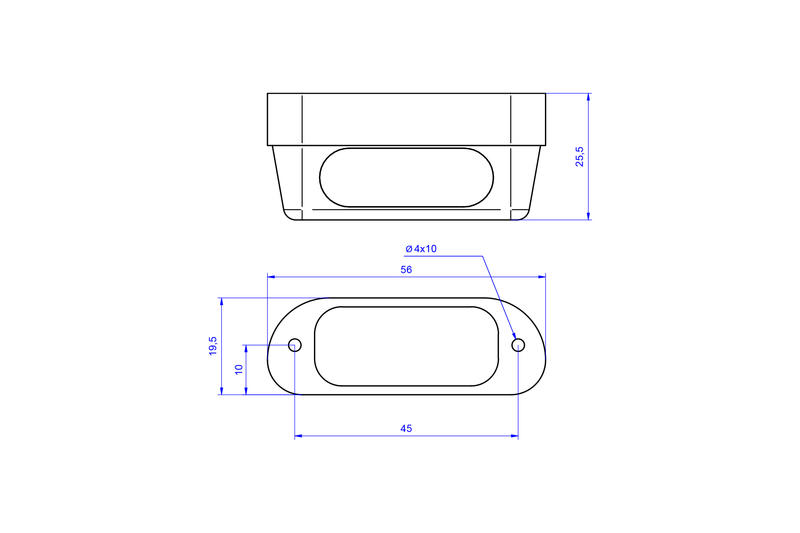 Luce targa led PRO in alluminio