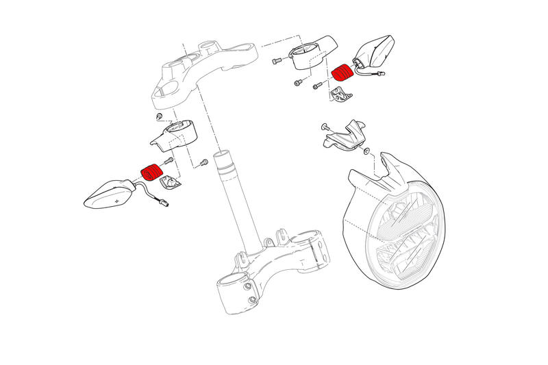 Indicatori di direzione - adattatori per frecce anteriori