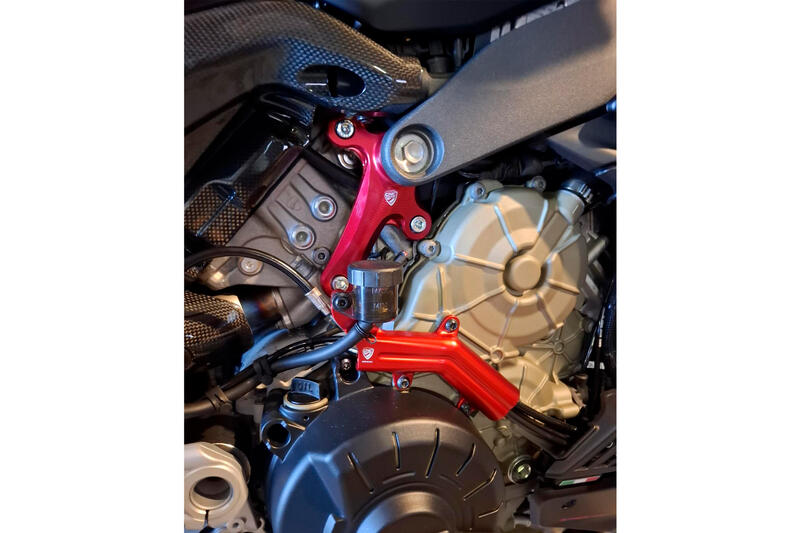 Cover tubazioni con supporto serbatoio freno posteriore Ducati