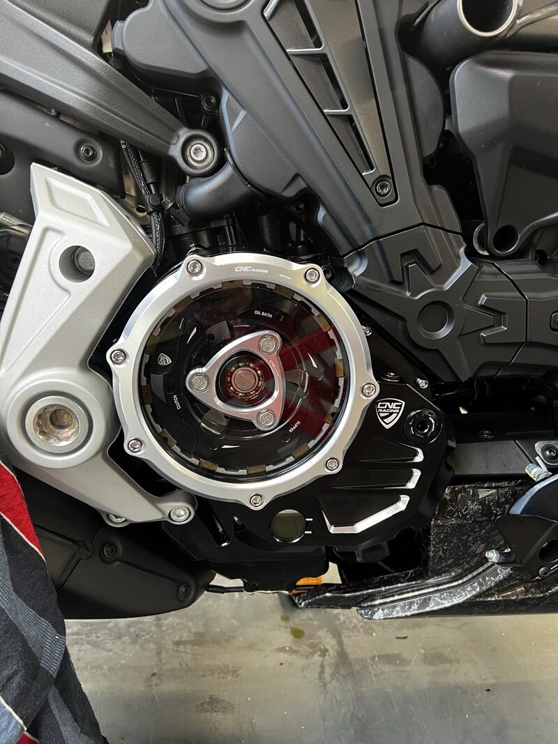 Carter trasparente per frizioni ad olio Ducati BICOLOR