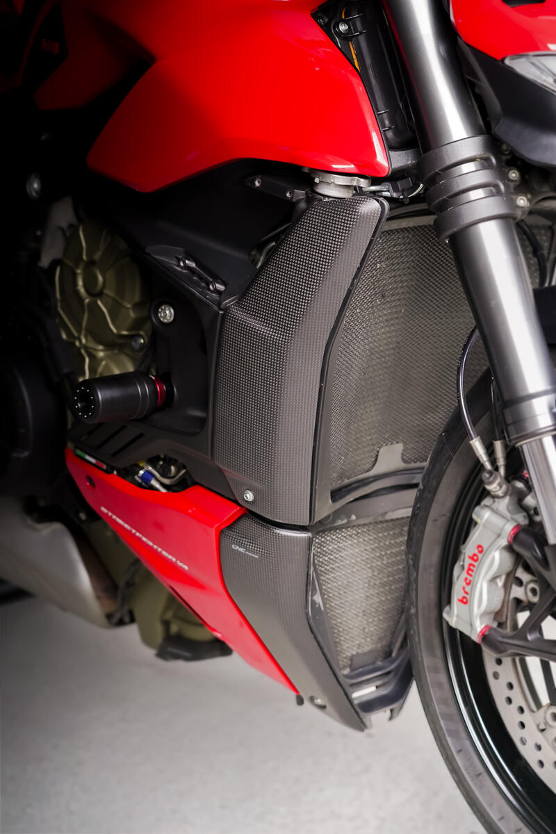 Cover laterali radiatori Ducati Streetfighter V4 in carbonio