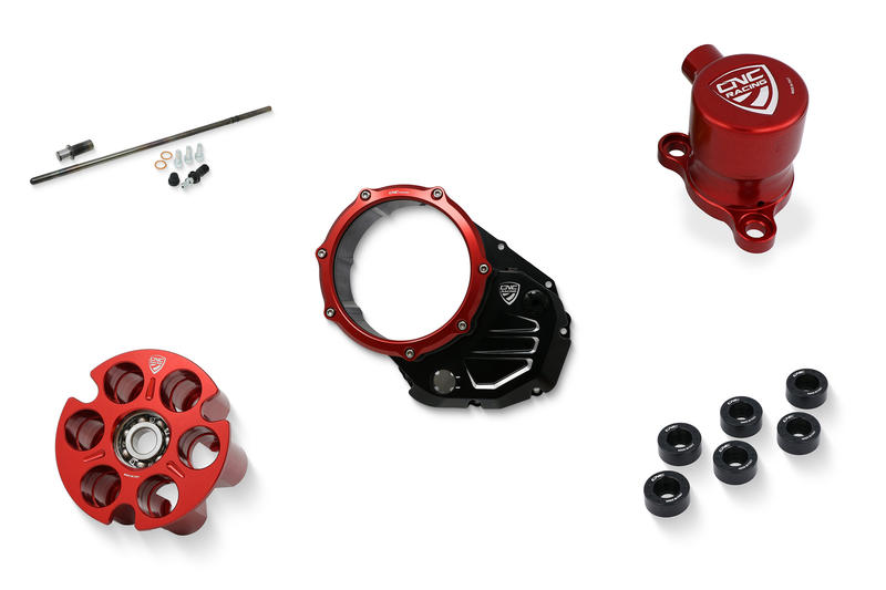 Carter frizione trasparente Ducati - Kit montaggio completo