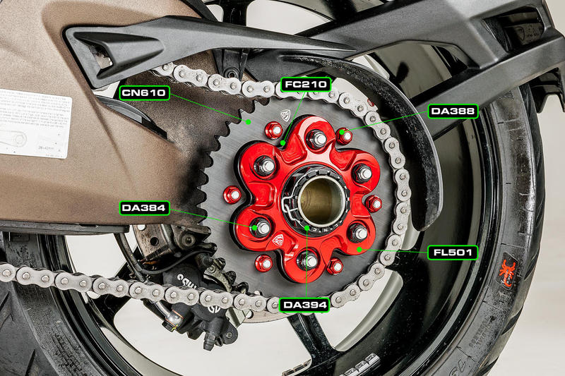 Rear Transmission Kit Ducati Multistrada - Sprocket P530 Z40 Ergal