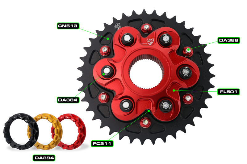 Rear Transmission Kit Ducati Monster 1200 - Sprocket P525 Z41 Ergal