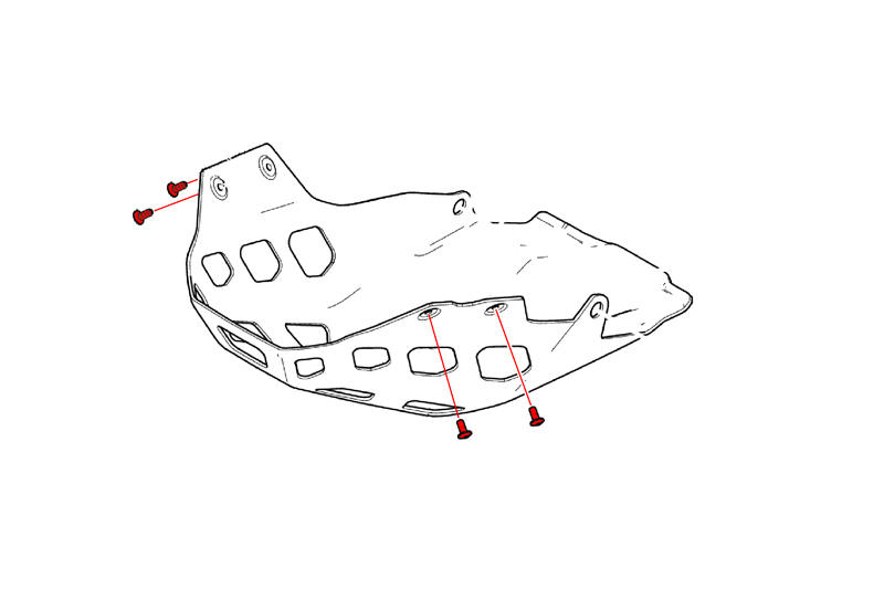 Engine guard screw kit Ducati Multistrada 1200 Enduro