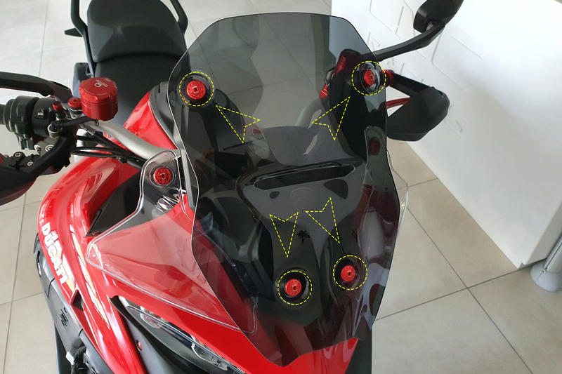 Kit viti cupolino Ducati Multistrada V4