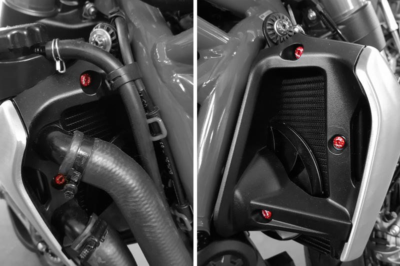 Kit viti cover laterali radiatore 