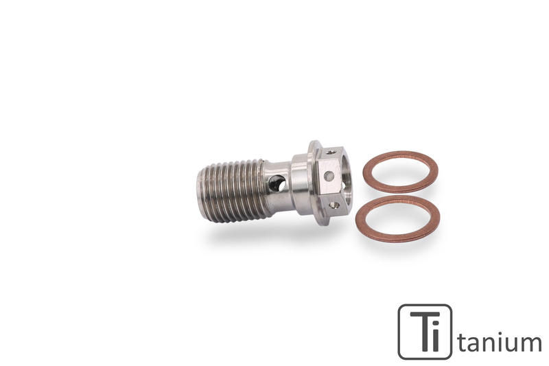 Vite raccordo singolo tubi olio - TITANIO