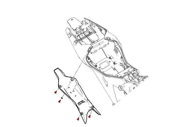 Screw set - Undertail Ducati Monster