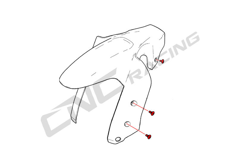 Front mudguard Screw kit Ducati Multistrada 950/1200 Enduro