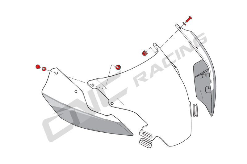 Screen bolt kit - Ducati