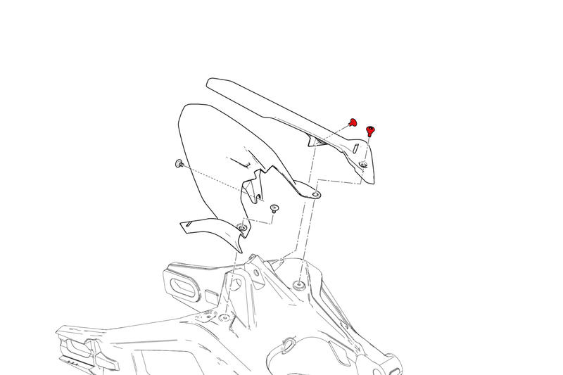 Kit Viti paracatena superiore Ducati Monster 937