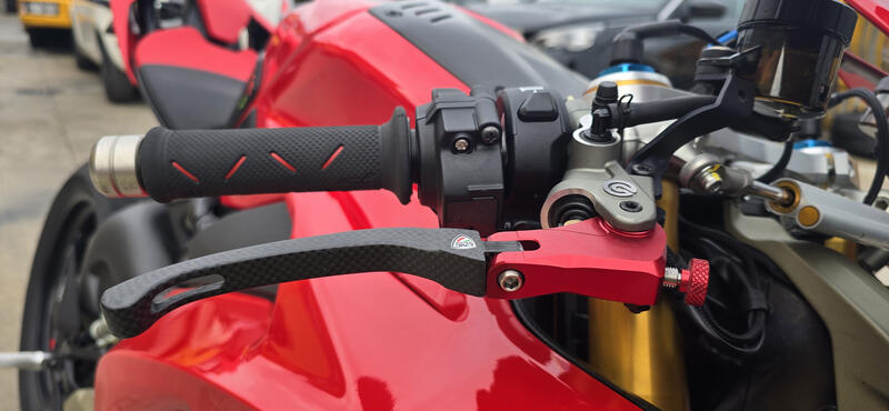 Leva freno pieghevole Red Race - Carbonio