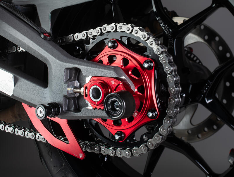 Cursori Tendicatena Racing con tampone Ducati