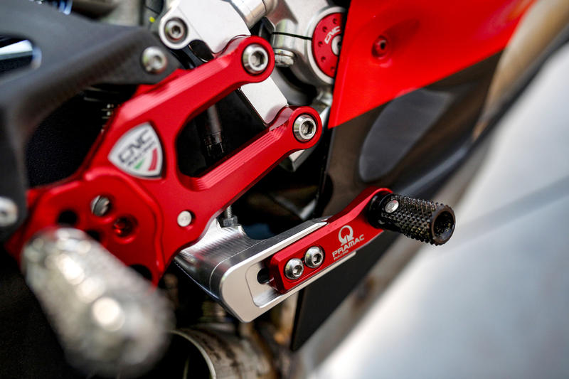 Adjustable rearsets RPS Ducati SBK Panigale series Team Pramac MotoGP Limited Edition