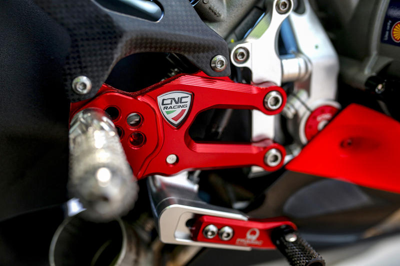 Adjustable rearsets RPS Ducati SBK Panigale series Team Pramac MotoGP Limited Edition