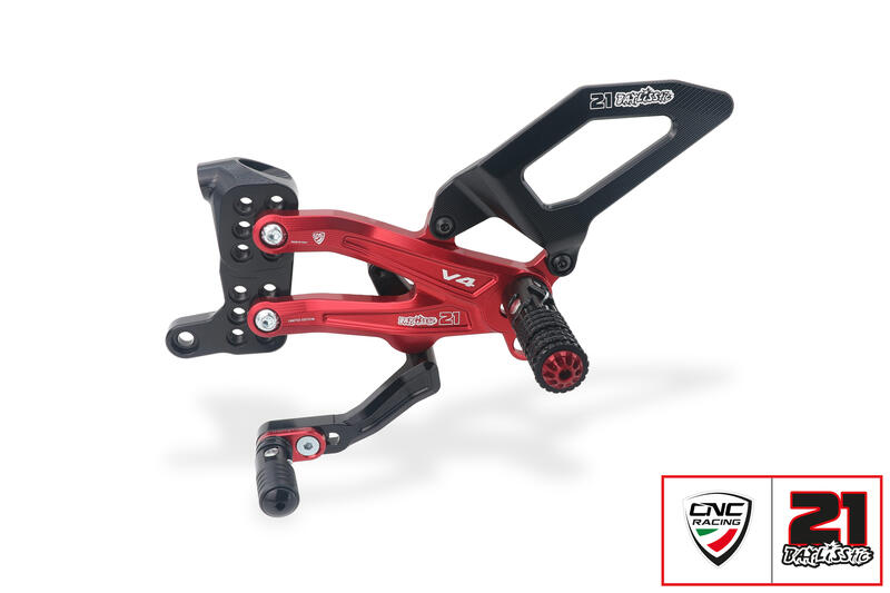 Pedane regolabili Ducati Streetfighter V4 - Troy Bayliss Limited Edition