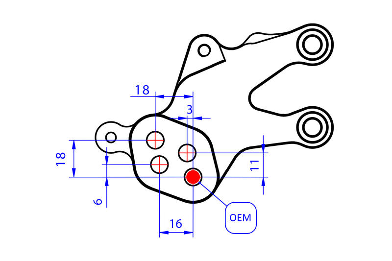 Adjustable rearsets Ducati Streetfighter V2 - Pramac racing Limited Edition