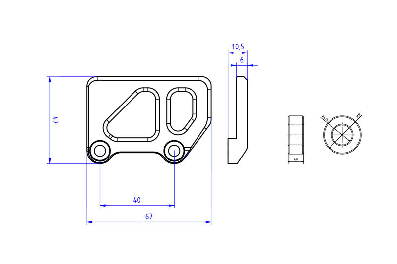 Protezione pompa freno posteriore - Pedane Originali