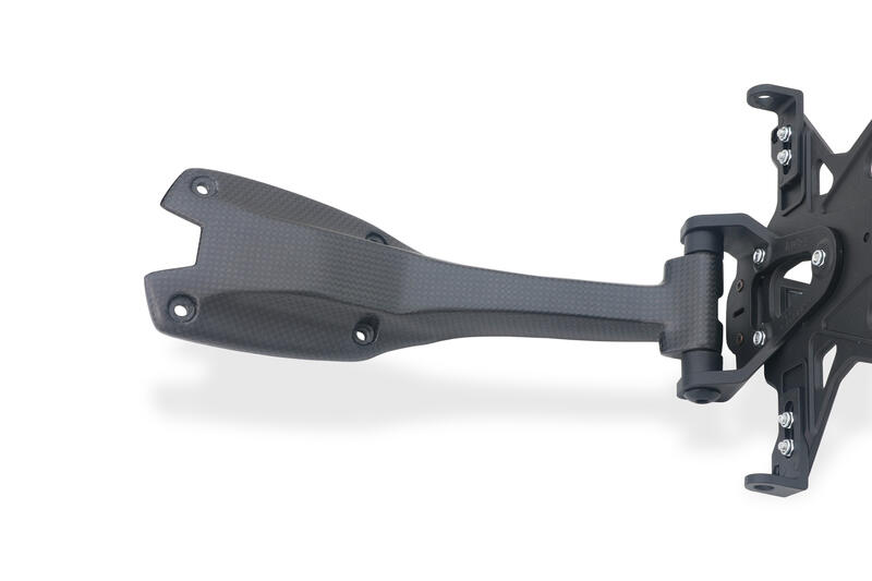 Porta targa in carbonio Ducati Panigale V2 - Streetfighter V2 MY2025 - regolabile, leggero e plug & play