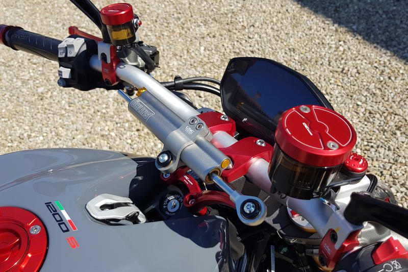 Supporto ammortizzatore di sterzo - braccetto di reazione Ducati Monster 1200