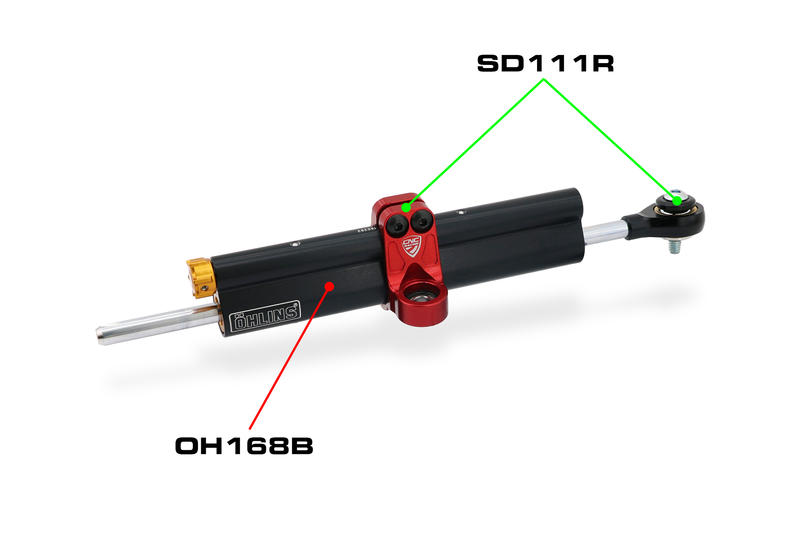 Supporto ammortizzatore di sterzo Ducati Streetfighter V4 - V2