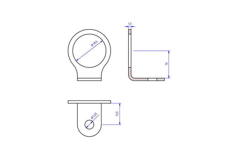 Fluid tank mounting bracket