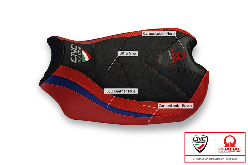 Rivestimento sella Ducati 955 Panigale V2 - Pramac Racing Limited edition