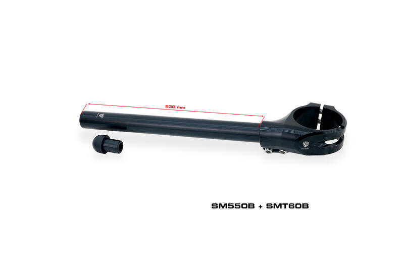 Clip-on handlebar clamps &Oslash; 50 mm &ndash; offset 26 mm &ndash; angle 7&deg;