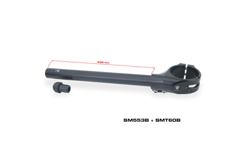 Clip-on clamps kit  &Oslash; 53 mm &ndash; offset 26 mm &ndash; angle 7&deg;