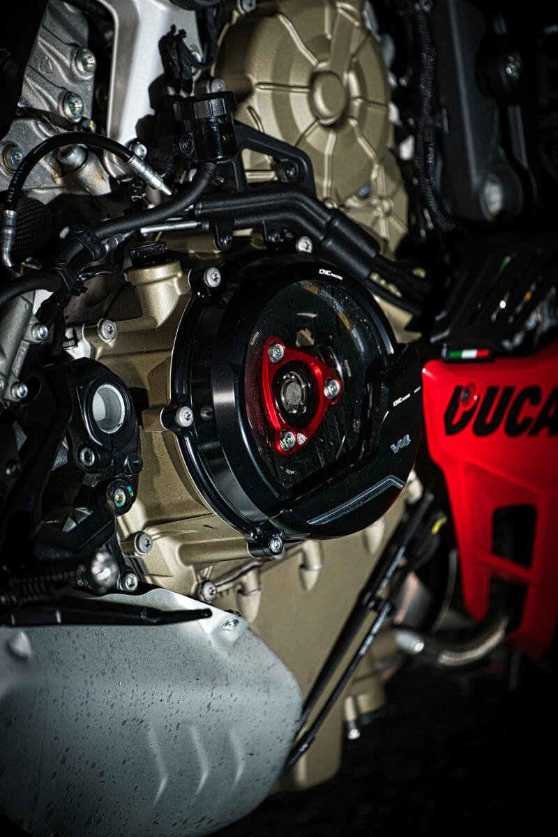 Carter trasparente per frizioni a olio Ducati Streetfighter V4